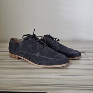 Dolce Vita Gray leather Lace up Flat Shoes Size 9